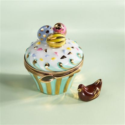 Picture of Limoges Easter Cupcake Box with Chocolate Hen