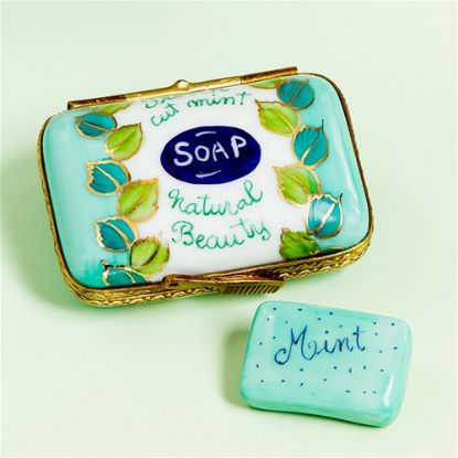 Picture of Limoges Mint Soap Box with Soap