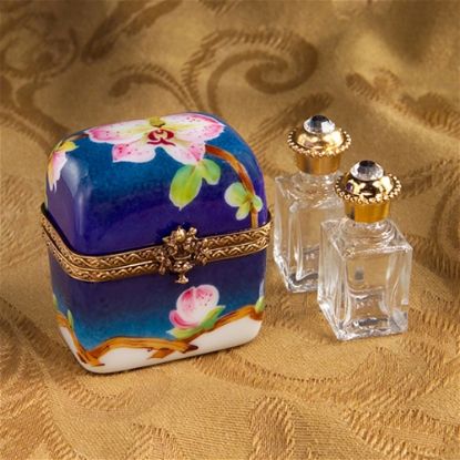 Picture of Limoges Orchid Perfume Bottles Chest Box
