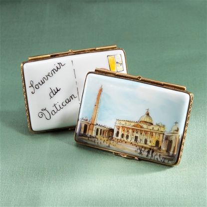 Picture of Limoges Vatican Postcard Box