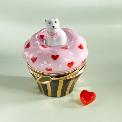 Picture of Limoges Cupcake with Cat Box