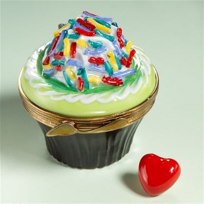 Picture of Limoges Multicolor Topping Lime Cupcake Box