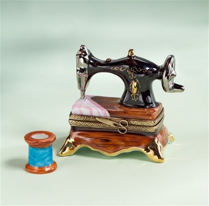 Picture of Limoges Sewing Machine Box with Thread