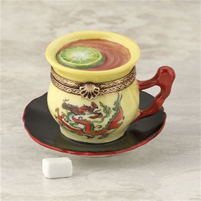 Picture of Limoges Cup with Dragon and Sugar Box