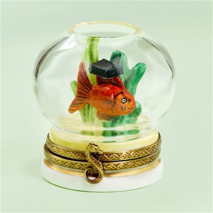 Picture of Limoges Graduation Fish in FishBowl Box