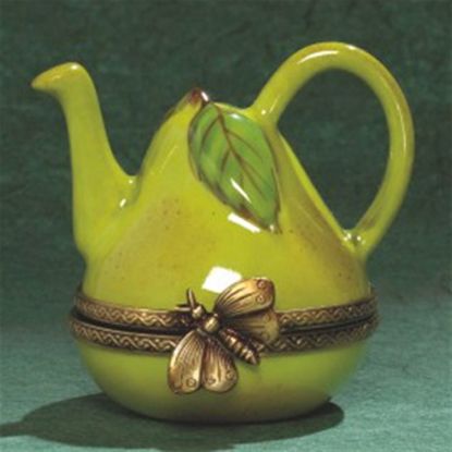 Picture of Limoges Green Pear Teapot Box