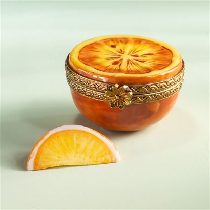 Picture of Limoges Half Orange with Slice Box