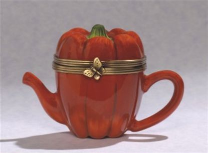 Picture of Limoges Red Pepper Teapot Box 
