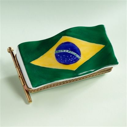 Picture of Limoges Brasil Flag Box