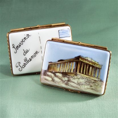 Picture of Limoges Parthenon Greece Postcard Box