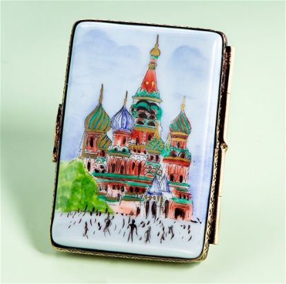 Picture of Limoges Red Square Postcard Box 