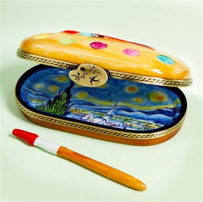 Picture of Limoges Starry Night Painter's Palette Box 