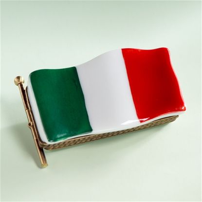 Picture of Limoges Italy Flag Box
