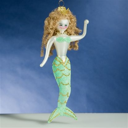 Picture of De Carlini Green Mermaid Christmas Ornament