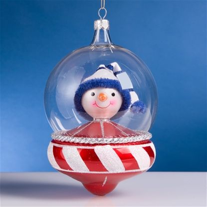 Picture of De Carlini Snowman in Shuttle Christmas Ornament