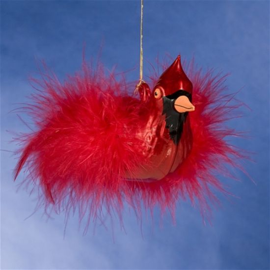 Picture of De Carlini Cardinal Bird Christmas Ornament