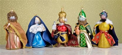 Picture of De Carlini Nativity Set Christmas Ornaments Set of 5