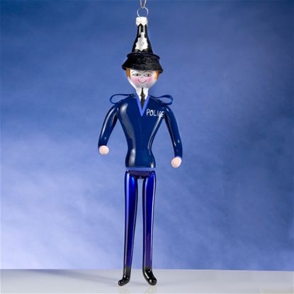 Picture of De Carlini British Police Officer Christmas Ornament