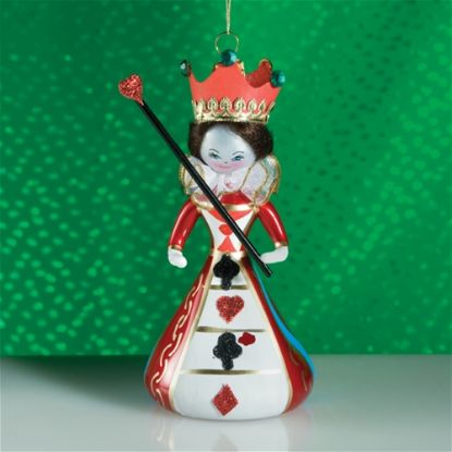 Picture of De Carlini Queen of Hearts Christmas Ornament
