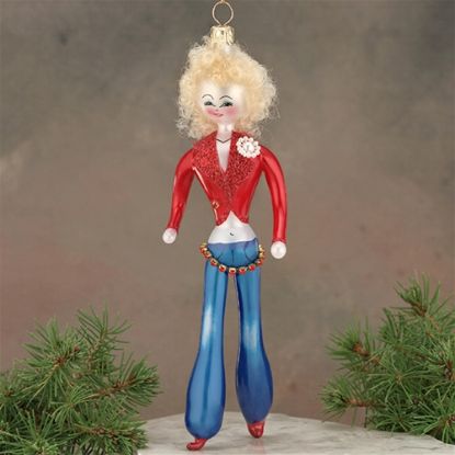 Picture of De Carlini Disco Girl Christmas Ornament
