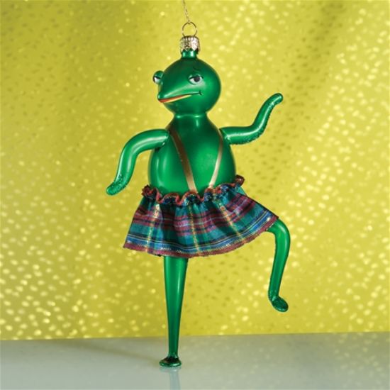 Picture of De Carlini Dancing Frog Christmas Ornament