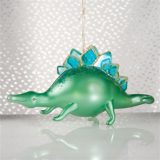 Picture of De Carlini Green Dinosaur Christmas Ornament