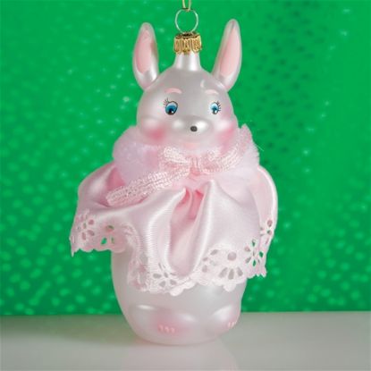 Picture of De Carlini Baby Rabbit Christmas Ornament 