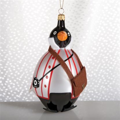 Picture of De Carlini Penguin Photographer Christmas Ornament