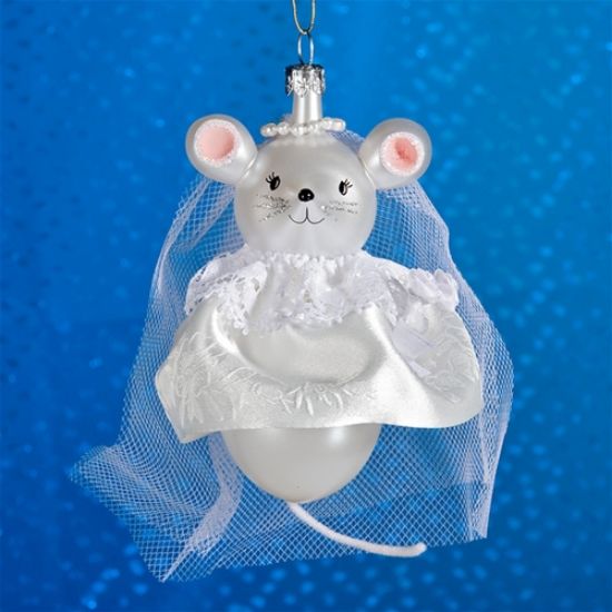 Picture of De Carlini Bride Mouse Christmas Ornament