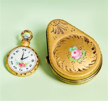 Picture of Limoges Antique Pocket Watch Box