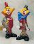 Picture of Murano Italian Glass Set of Two Clowns 