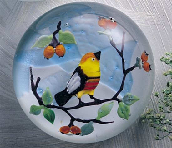Picture of Murano Glass One Bird Paperweright