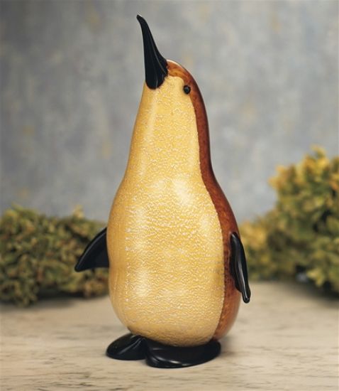 Picture of Murano Italian Glass Ambar Penguin
