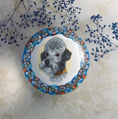 Picture of Murano Italian Glass Poodle Paperweight