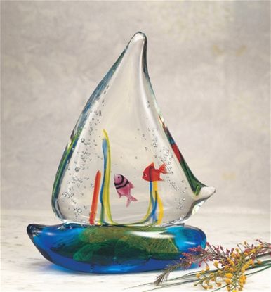 Picture of Murano Italian Glass Sailboat 
