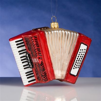 Picture of Accordion Polish Glass Christmas Ornament