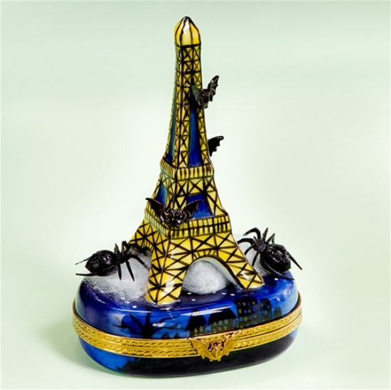 Picture of Limoges Halloween Eiffel Tower with Spiders Box