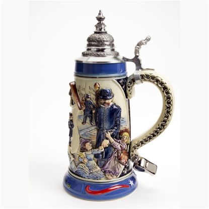 Picture of German Police Officer Beer Stein