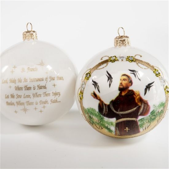 Picture of St Francis Christmas Ornament