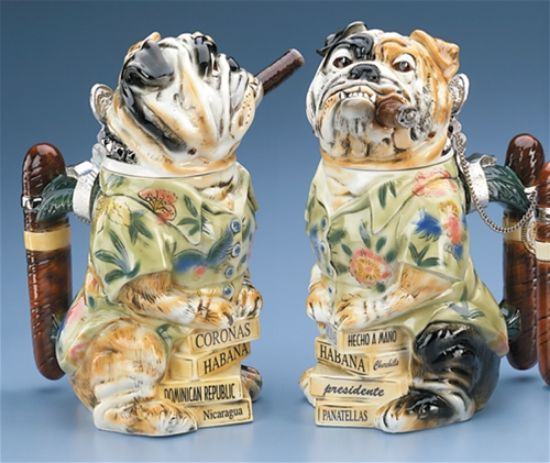 Picture of Bulldog with Cigar German Beer Stein