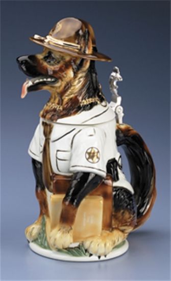 Picture of German Shepherd Sheriff Dog Beer Stein