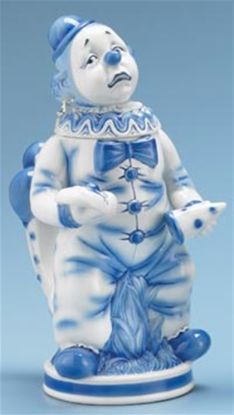 Picture of Blue and White Clown German Beer Stein