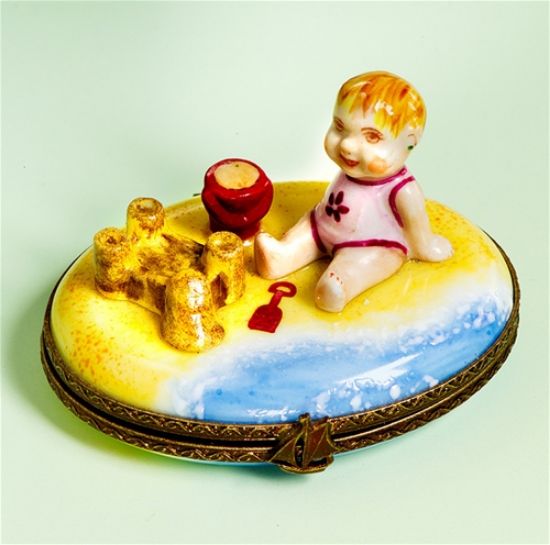 Picture of Limoges Little Girl at the Beach Box