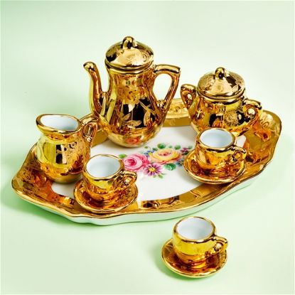 Picture of Limoges Gold Tea Service with Roses