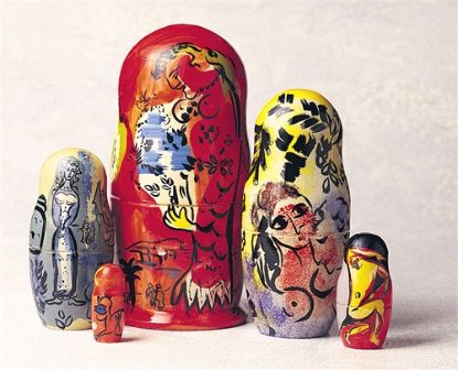 Picture of Chagall Style Artistic Matryoshka Doll