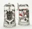 Picture of Poland "Polska" Glass German Beer Stein with Pewter Lid, Each.