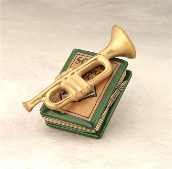 Picture of Limoges Trumpet on Book Box