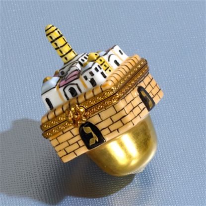 Picture of Limoges Gold Jerusalem Dreidel Box 