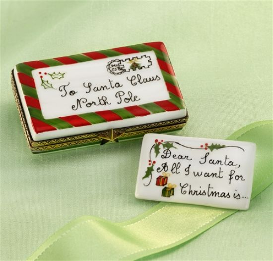 Picture of Limoges Letter to Santa Box with Card