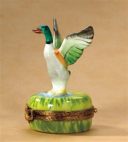 Picture of Limoges Duck with Open Wings Box